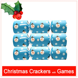 Christmas crackers with fun family games