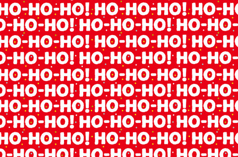 DIY Christmas Cracker Kit - "HO HO HO", Red and White