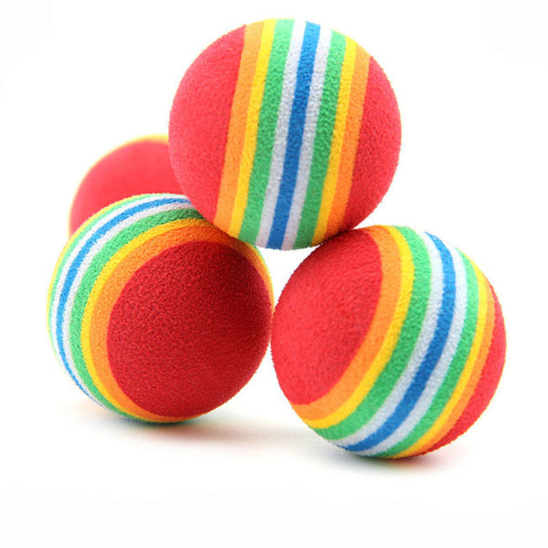 Toy balls for cats - Rainbow Colours