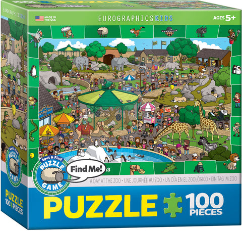 Kids' Jigsaw Puzzle - "A Day at the Zoo"