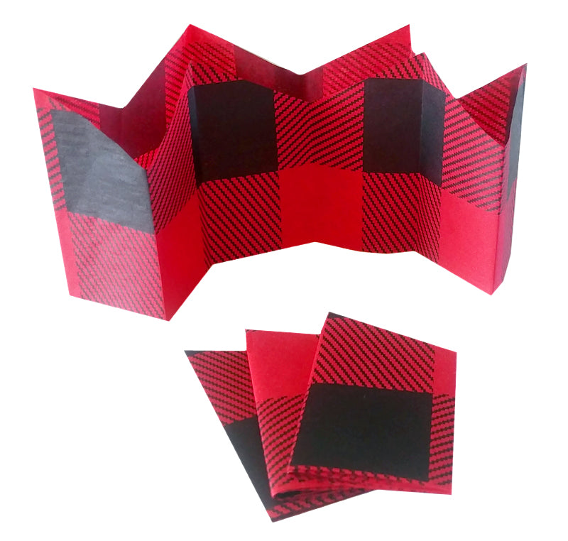 Paper Hats | "Red Buffalo Plaid"