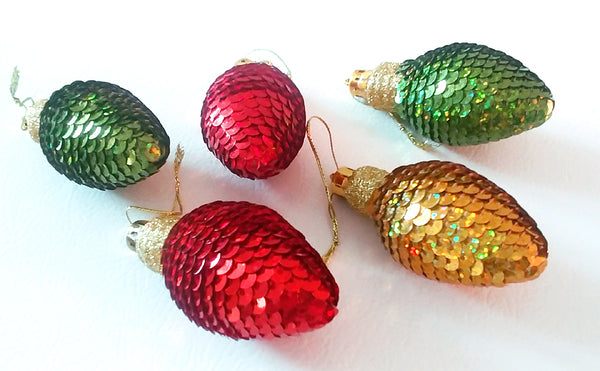 Christmas Crackers with Christmas Tree "Light Bulbs"